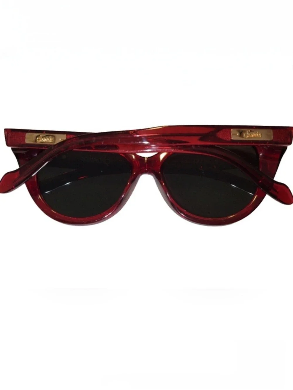 Sonix Kyoto Cat-Eye Sunglasses #500-2617-2010 in Crimson Red NWOT